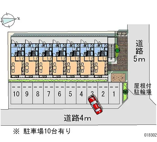 ★手数料０円★浜松市浜北区本沢合　月極駐車場（LP）